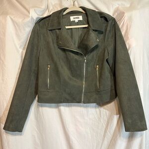BB Dakota/Steve Madden Women's Green faux suede jacket